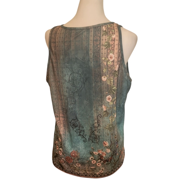Boutique Plus Floral Sleeveless Top sz XXL - Picture 2 of 4